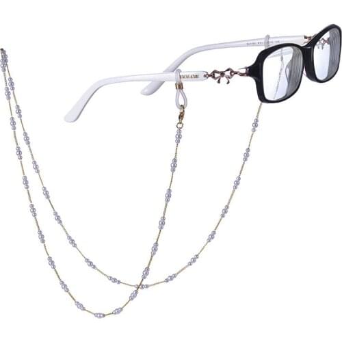 Creative Fashion Pearl Glasses Chain Anti-dropping Metal Glasses Chain Sunglasses Hanging Neck Glasses Lanyard Anti-lost