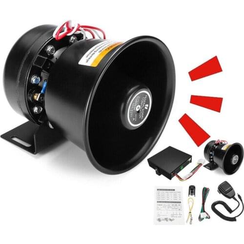Universal 12V 9 Sound Loud Car Warning Alarm Police Fire Horn Speaker System/Mic