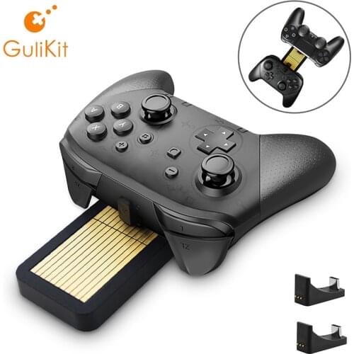 GuliKit Universal Dual Controller Charger Charging Dock Station Stand For PS5/PS4/XBOX-ONE/Switch Pro Controller