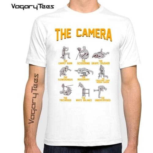 Vagarytees Creative Art Design Photographic Camera Sutra T Shirt Funny Novelty Customied Men Hipster Geek Style Gift Tee Tops