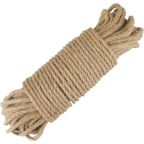 Natural Jute Rope Heavy Duty Twine Hemp Twisted Cord Macrame String DIY Craft Handmade Decoration Pet Scratching