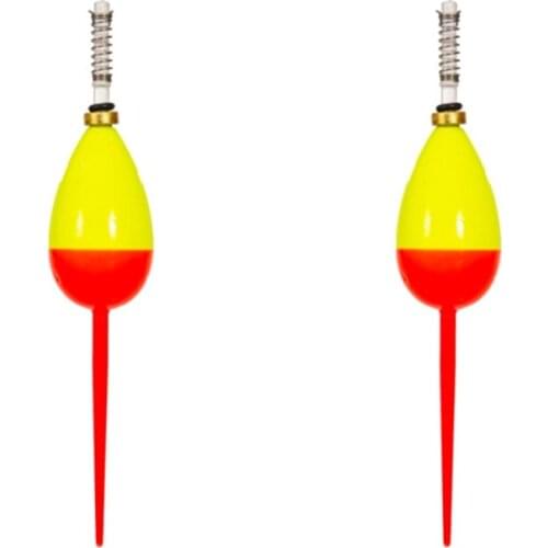 X7JD 2 Pieces Multi-size Fishing Bobbers Floats Unweighted Bobbers for Fishing, EVA Foam Fishing Floats and Bobbers