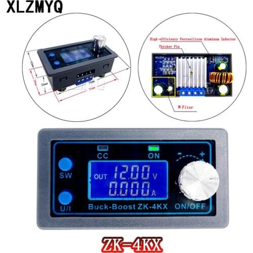ZK-4KX DC-DC Buck Boost Converter CC CV 0.5-30V 4A 5V 6V 12V 24V Power Module Adjustable Regulated laboratory power supply 4KX