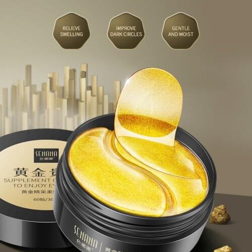 Gold Moisturizing Seaweed Crystal Collagen Eye Mask Patch 60pcs Anti-Wrinkle Anti Aging Remove Dark Circles Eye Skin Care TSLM1