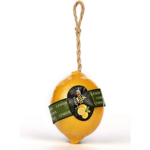 100% Natural Lemon Fruit Essential Oil Handmade Soap Cleaning Skin Wash Soap Shrink Pore Desalination Melanin