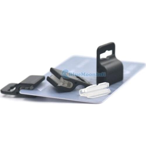 15/50/120 Pcs / Lot Plastic Black Gripper ID Badge Card Holder Clamp Use For Lanyards Neck Strap Clip 24mm x 17mm