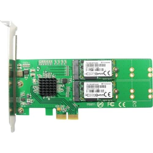 4 Port NGFF M.2 Key-B SSD Adapter PCI Express Expansion Card NCQ Max Speed 6Gbps