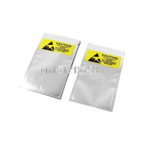 50 Pcs Aluminum Foil Open Top Anti Static Bag 8cmx13.5cm for Mobile Spare Parts