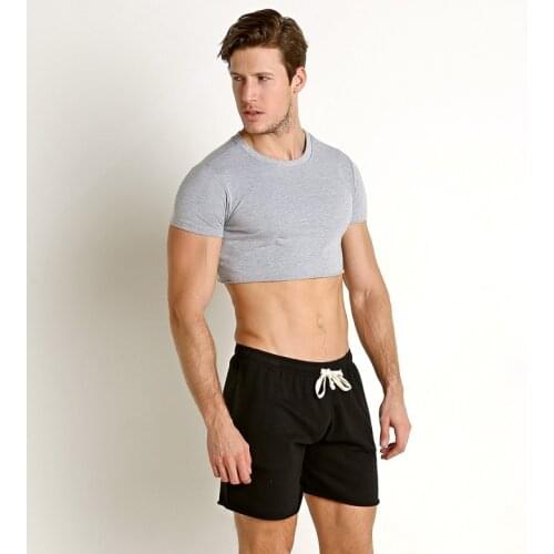 Free shipping Mens yoga set Short sleeve T-shirt Sexy shorts sportswear