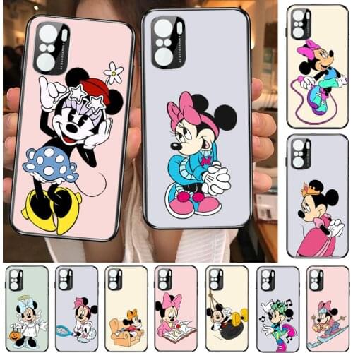 Play Minnie Mouse Phone Case For xiaomi redmi POCO F1 F2 F3 X3 Pro M3 9C 10T Lite NFC Black Cover Silicone Back Prett mi 10 ultr