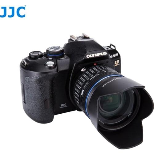 JJC Bayonet Lens Hood 58mm for OLYMPUS M.ZUIKO DIGITAL ED 14-150mm 1:4.0-5.6 II replaces LH-61C