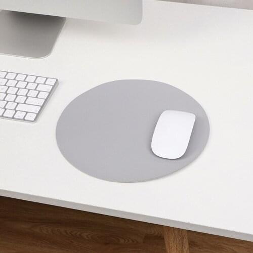 Mouse Pad Round Simple Morandi Waterproof Mouse Pads With Non-slip Base Fouling & Heat Resistance Washable For Office Mouse Pads