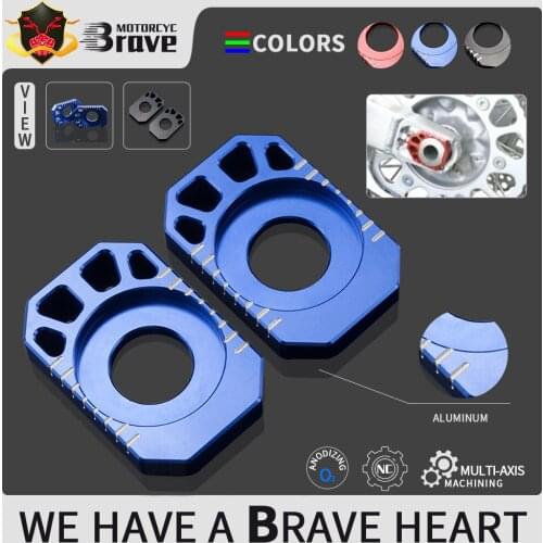 Red blue black For KAWASAKI D-tracker / X KLX250 KLX 250 2008-2020 2019 2018 2017 Motorcycle CNC Axle Block Rear Chain Adjuster