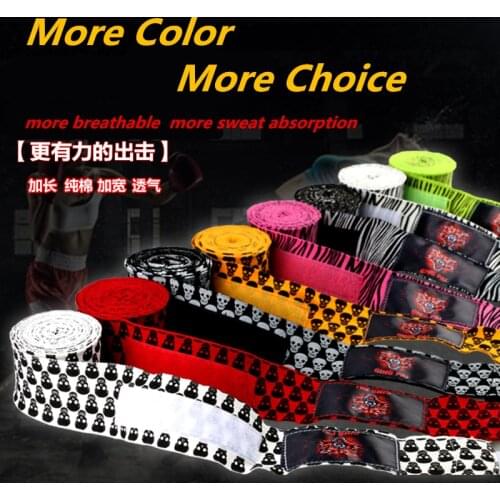 Colorful 5m/3m 2PCS Boxing Handwraps Bandage Punching Hand Wraps MuayThai MMA Boxing Training Gloves Wrist Protect Fist Punch