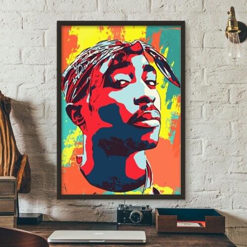 Wall Artwork Modular Canvas Hd Printed Home Decoration Tupac Shakur Painting Modern Pictures Nordic Style Poster For Living Room