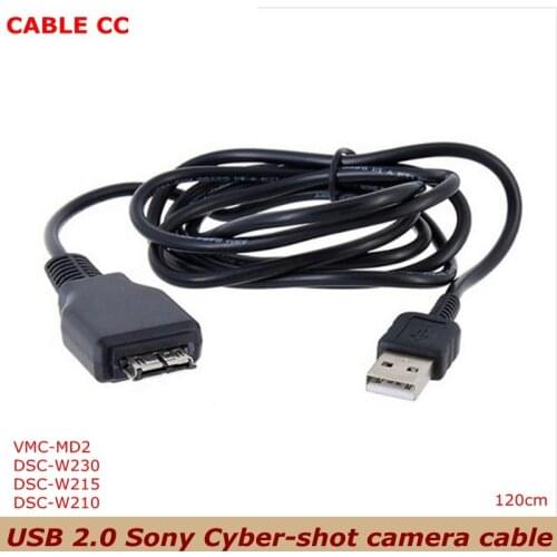 USB 2.0 Data Sync Cable for Sony Cyber-shot Camera DC Replacement VMC-MD2 DSC-W230 DSC-W215 DSC-W210