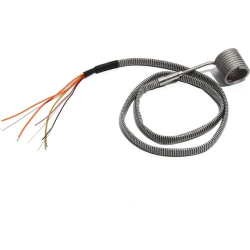 Spring Heater Coil Heater Band Heater 4.2*2.2mm Section Size 220V 18*35mm(ID*H) with K Type Thermocouple