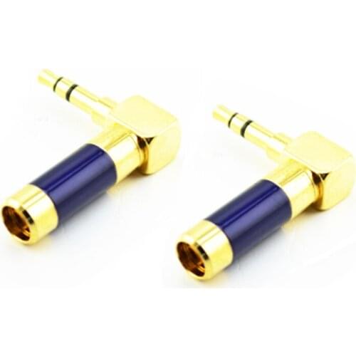 4pcs hifi audio 90 degree L Shape mini plug 3.5mm P-3.5 G Male stereo phono Adapter