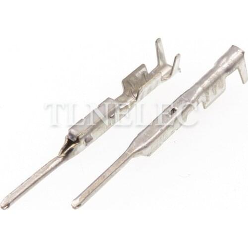 50pcs 0.6mm Series Automotive Male Crimp Loose Pins Needle Splices Auto Wire Terminal of DJ612-0.6 For Car Electrical Connector