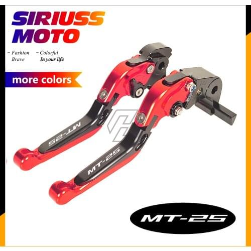 CNC Motorycle Accessories Foldable Lever Motocross Brake Clutch Levers Case for YAMAHA YZF MT-25 2015-2017