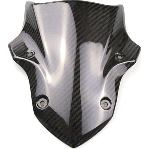 Motorcycle Modified Accessories Carbon Fiber Front Windshield for Kawasaki Z900 2017-2019