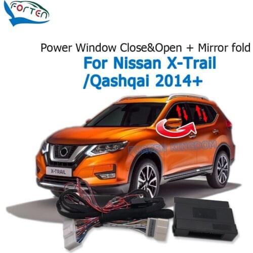 Forten Kingdom Car Auto Window Closer & Open Side Mirror folder Kit For Nissan Xtrail X-Trail T32 2014-2020 / Qashqai 2014-2020