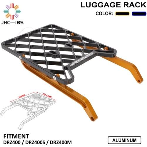 For SUZUKI DRZ400 DRZ400S DRZ400M DRZ Motorcycle Rear Luggage Fender Luggage Rack Cargo Saddlebag Holder Shelf Bracket