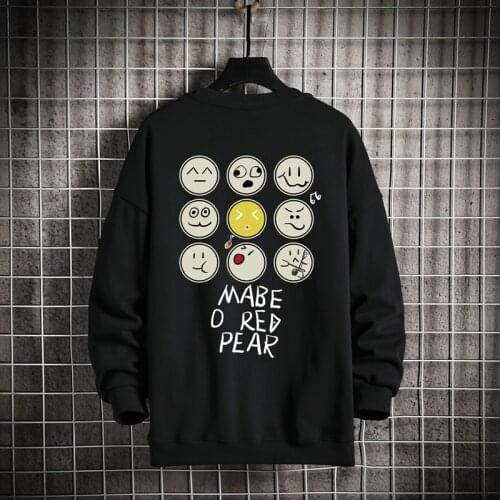 GlacialWhal Crewneck Sweatshirt Men 2021 Autumn Anime Oversized Harajuku Japanese Streetwear Casual Black Hoodie Men Sweatshirts