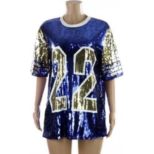Greek Fashion Sequin shining hip hop Sorority Bling Number 22 jerseys SIGMA GAMMA RHO Top Sequin T shirts coat