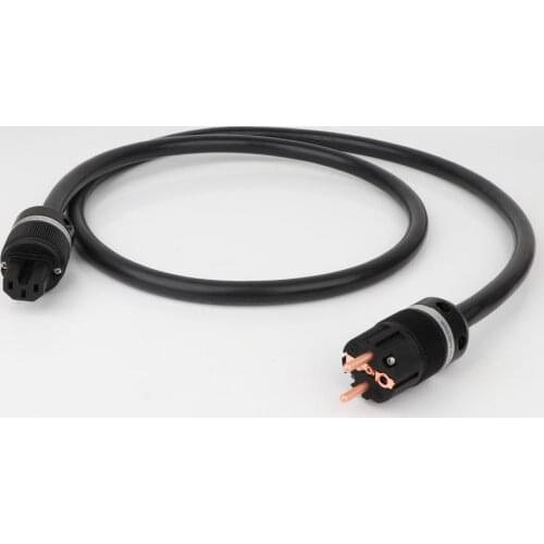 Monosaudio P901 Hi-End OFC Copper Schuko Power Cord Cable HIFI Extension AC Power Cable HiFi EU Power Plug Connector Cord Cable