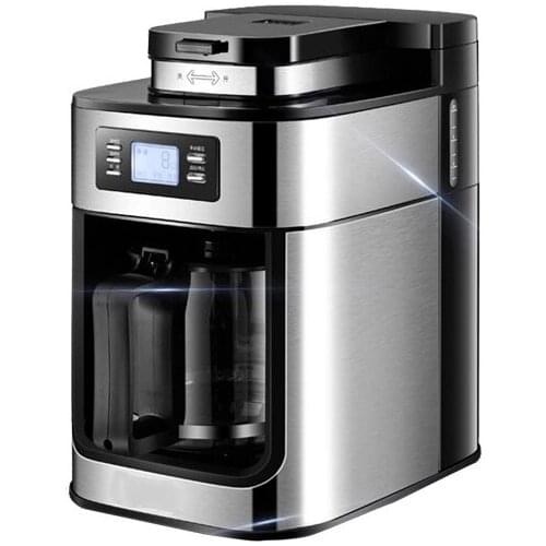 2 In 1 Household Espresso Coffee Machine 800Watt Dirp Coffee Maker Tea Maker Hign Steam Pressure To Make Cappuccino