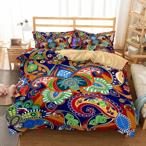 Bohemian Mandala Bedding Set Luxury King Size Nordic Duvet Cover 240x220 for Adults Bed quilts Comforter sets Home Textiles