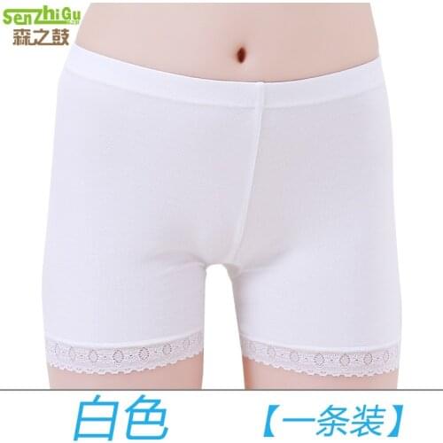 Senzhigu new underwear development period girl thin underwear comfortable anti light solid color safety pants wholesale
