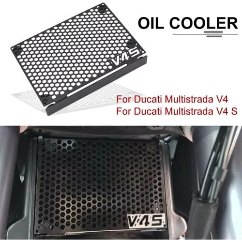 NEW For Ducati Multistrada V4 V4 S V4S Radiator Guard Protector Grille Cover Oil cooler Motorcycle Accessories Black