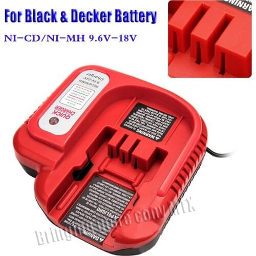 Newest NI-CD NI-MH Battery Charger For Black Decker 9.6V - 18V Serise Battery Electric Tool Accessory Power Tools Parts hotsell