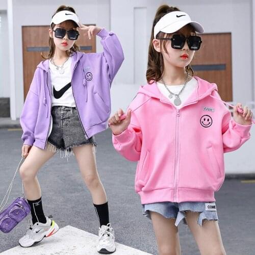 Girls' Coat Babys Kids Jacket 2021 New Spring Autumn Top Cardigan Overcoat Windbreaker Long Sleeve Cotton Childrens Clothing