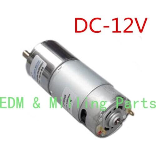 Punching Machine Rotate Head DC12V Micro Iow-speed Forward Areverse Motor Adjust Speed 0.3A 80rpm For EDM Drilling Machine