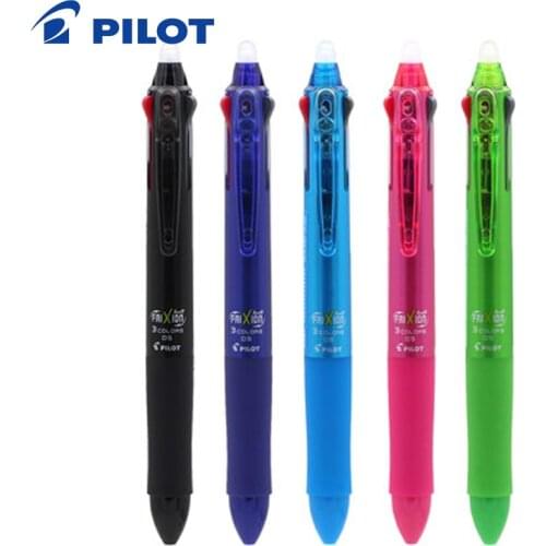 Pilot LKFB-60EF 3-color press the pen 0.5mm Japan Multi-function erasable pen Writing Supplies Office & School Supplies