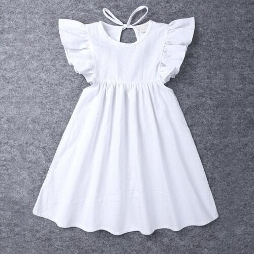 Girl Dresses NEW Summer Sleeveless Solid color Girl Clothes Cildren Princess Dresses Spring Fashion Children Clothing