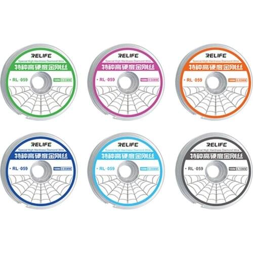 RL-059 100m High Hardness Cutting Wire 0.03 0.04 0.05 0.06 0.08 0.1MM Phone LCD Screen Separate Cutting Line