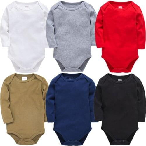 Roupas bebe de Newborn Baby Bodysuits Jumpsuits 100% Cotton Baby Boys Girls Pajamas Clothes Infant Long Sleeve Underwear