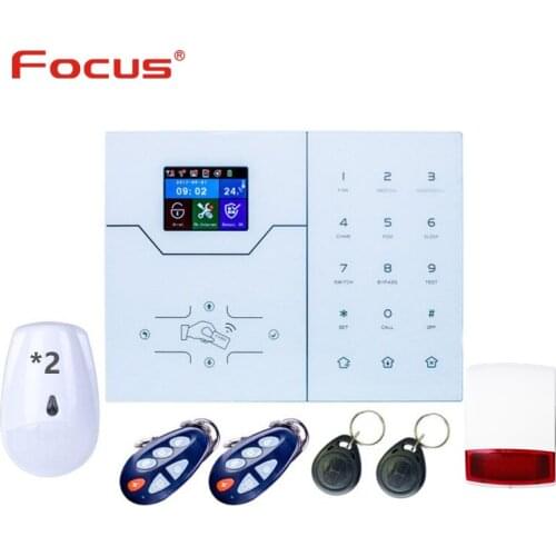 DIY Most advanced Wifi Alarm System GSM GPRS Smart Hom Alarm System built in Temperature Sensor IP camera support