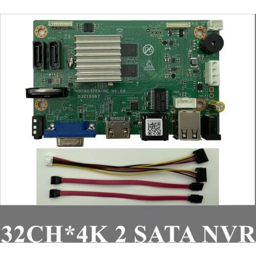 32CH*4K H.265 NVR Network Digital Video Recorder 2 SATA Max 14T Onvif VMS XMEYE Security Motion Detetection P2P Cloud HDMI VGA