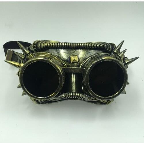 Steampunk Goggles Glasses Punk Gothic Welding Retro Cyber Vintage Cosplay Party Mask Adult Halloween Ball Costume Props