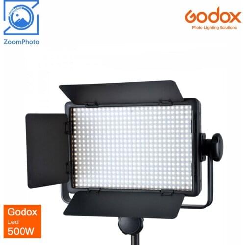 Godox LED500W 5600K LED500C LED Video Light Fill Light LED Panel 32W With Barn Door For Interviews Studios