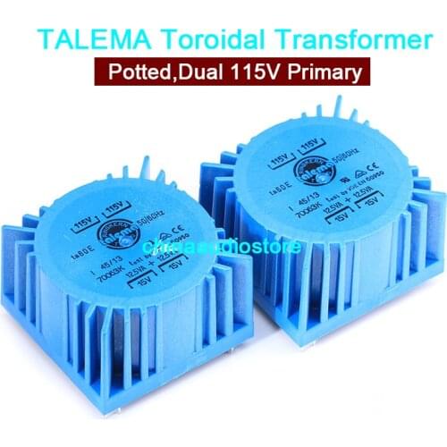 Best 25VA TALEMA Toroidal Transformer Talema Potted Power Transformer For Audio Headphone Amplifier DAC Preamp,AC 115V/230V In