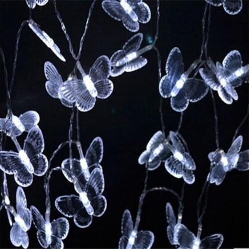 AC220V Led Outdoor 5M 28LED String Lights Multi Color Butterfly Light Decorative Lighting for Home Garden Party Christmas Decor