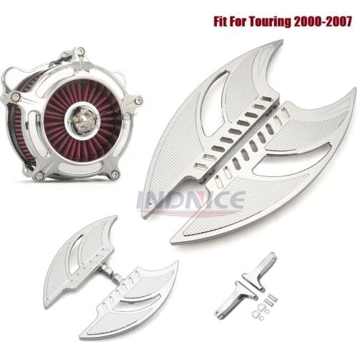 Driver Passenger Chromed Floorboards Air Filter cleaner kits Fit For harley Softail Blackline FXS 2011-2013