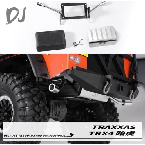 XQRC Metal tank and exhaust pipe for tail exhaust pipe of 1 / 10 RC tracked vehicle traxxas trx-4 defender K5 TRX 4 wild horse