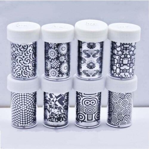 1 Sheet Starry Sky Laser Nail Foils 4*120cm Holographic Shimmer Transfer Foil Sticker DIY for Nail Art Decorations 16 Designs